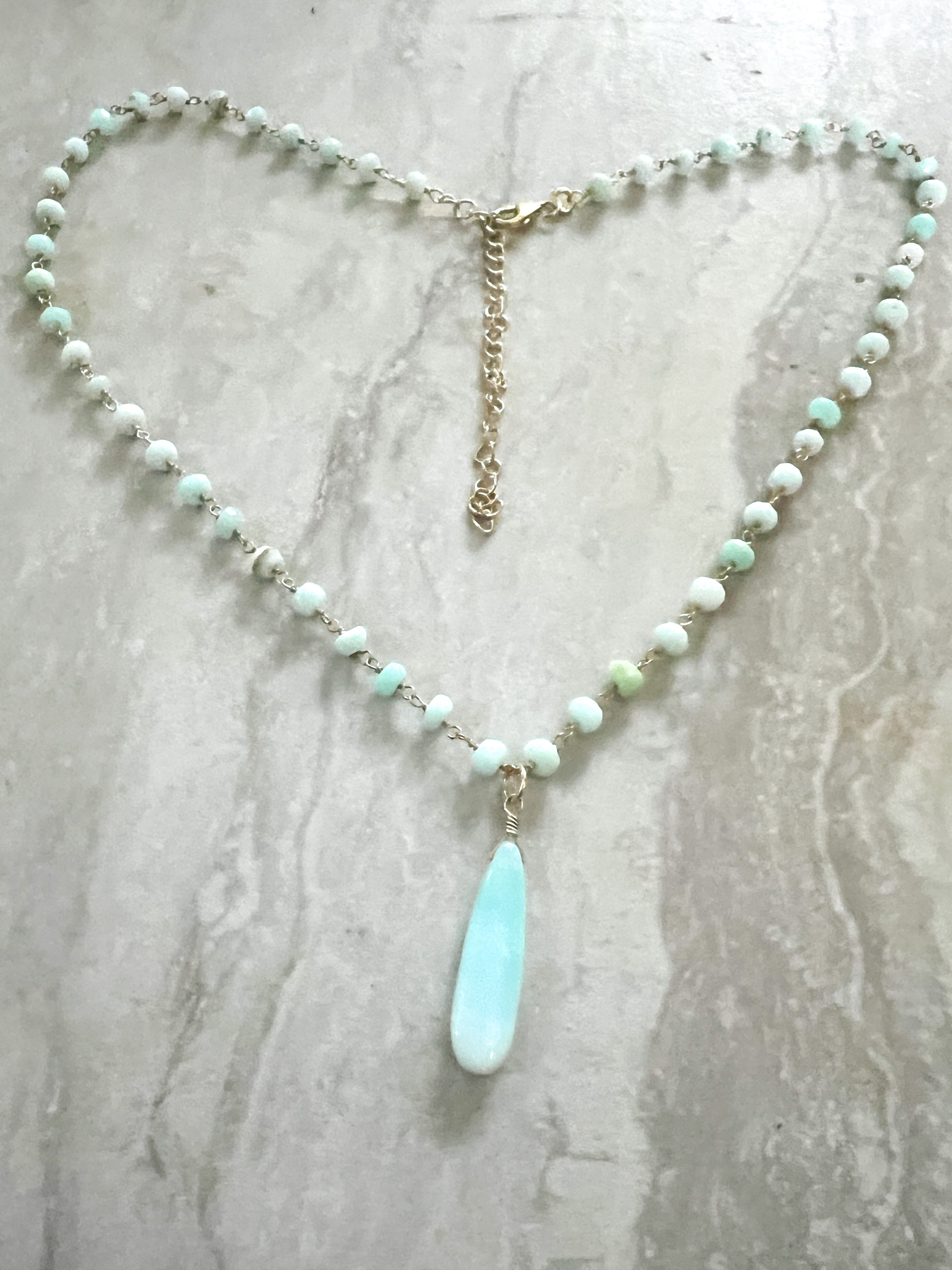 peruvian opal necklace