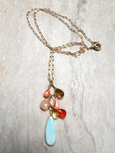 maui sunset waterfall necklace 