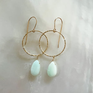 peruvian opal earrings