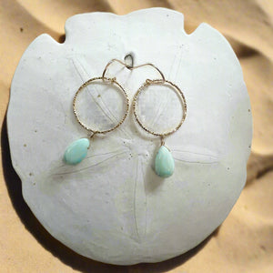 peruvian opal earrings