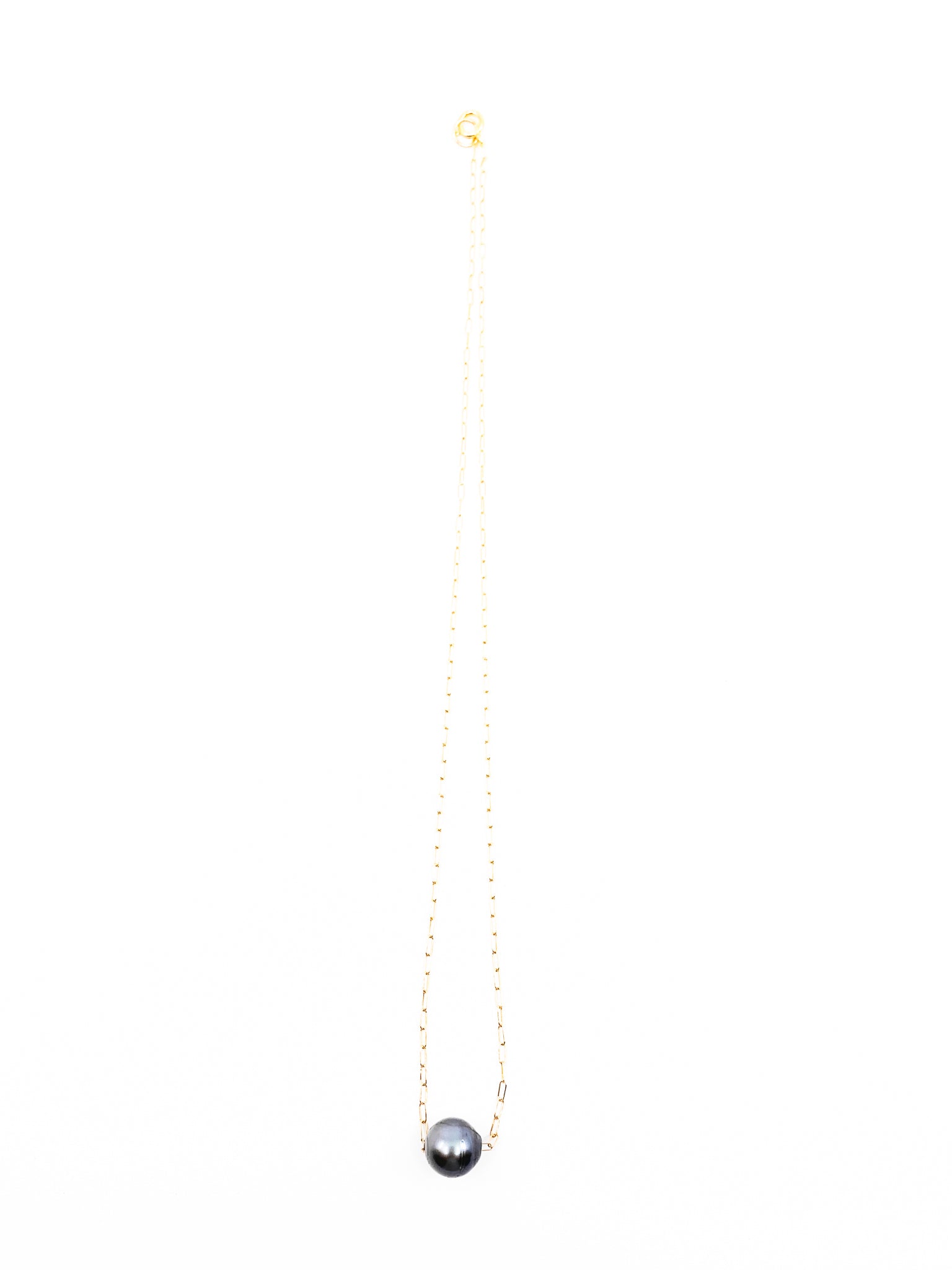 floating tahitian pearl gold chain necklace by eve black jewelry made in hawaii