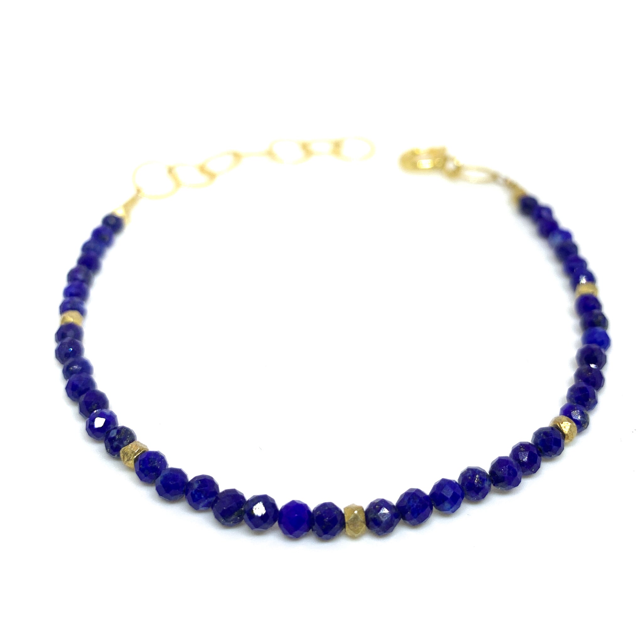 facetted lapis lazuli bracelet by eve black jewelry, Hawaii